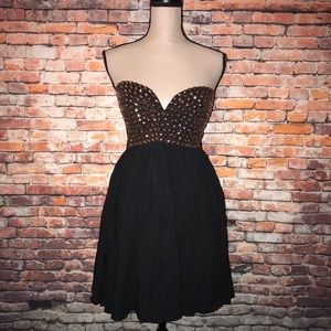 Star Studded Black Dress